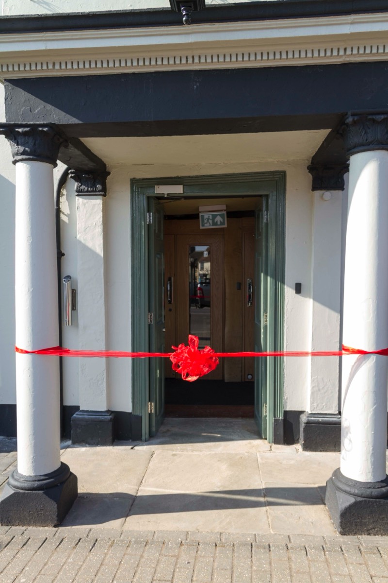 The Bull Ribbon is about to be cut