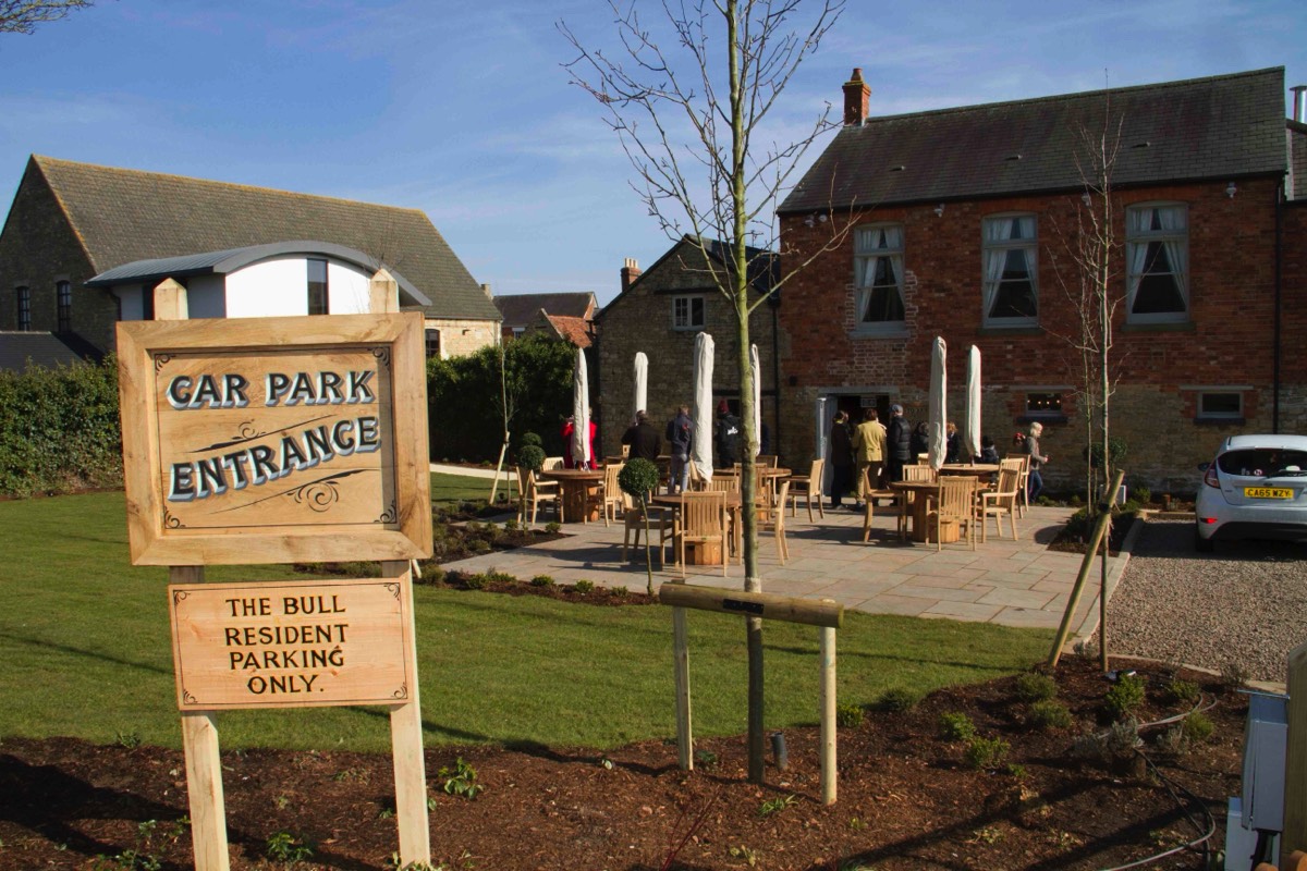 The Bull Garden and Car Park entrance