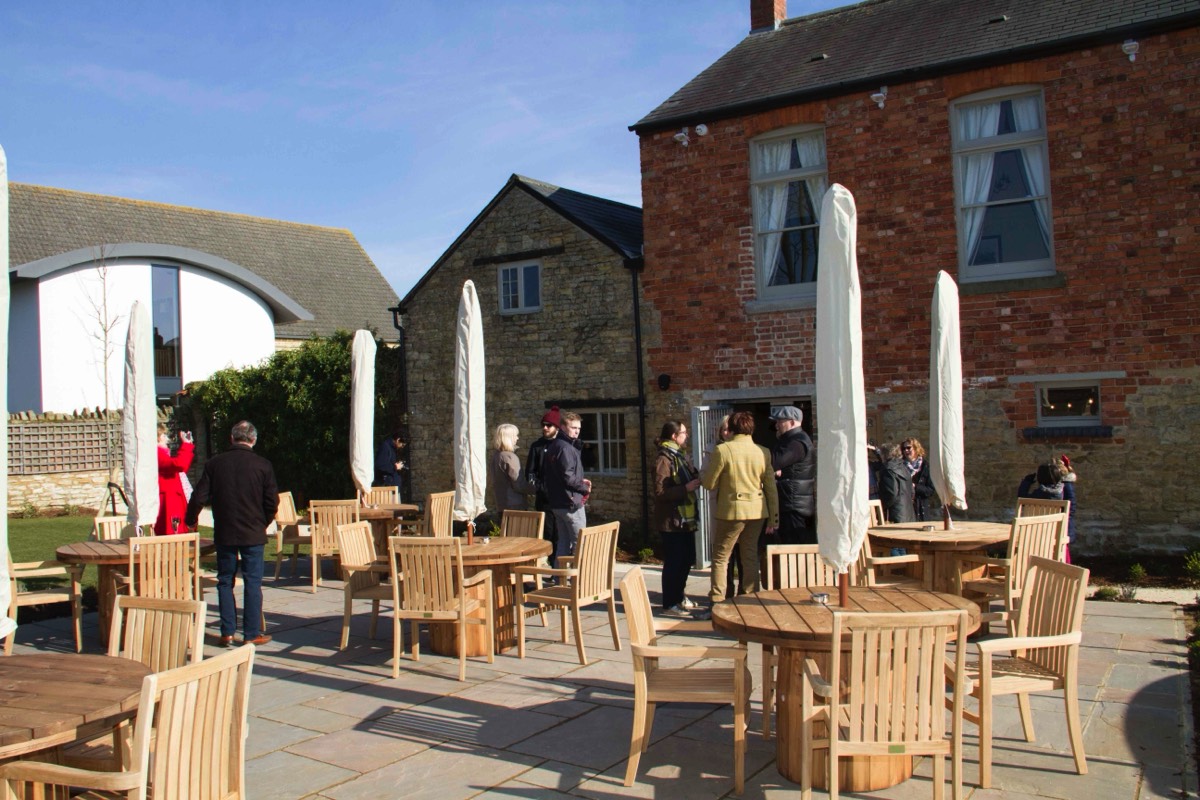 The Bull Garden and seating at the rear of the building
