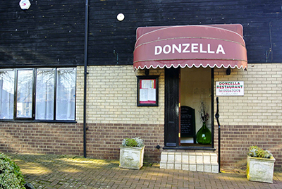 Donzella Italian Restaurant in Stanley Court, Olney