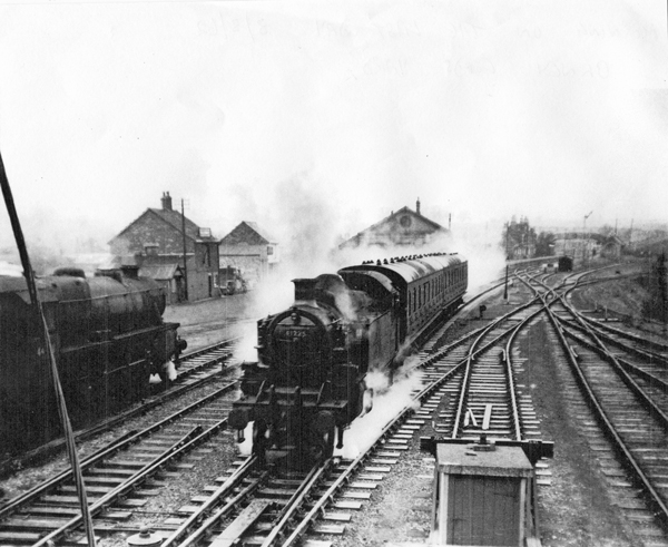 The Train now leaving Olney platform of Midland Road Railway Station