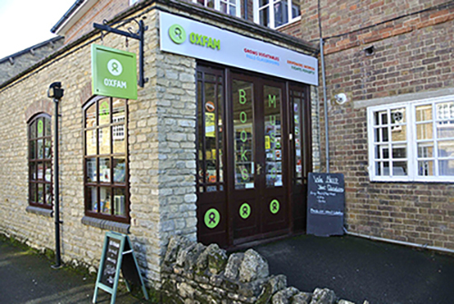 Oxfam Book Shop offering Books, Music and Gifts